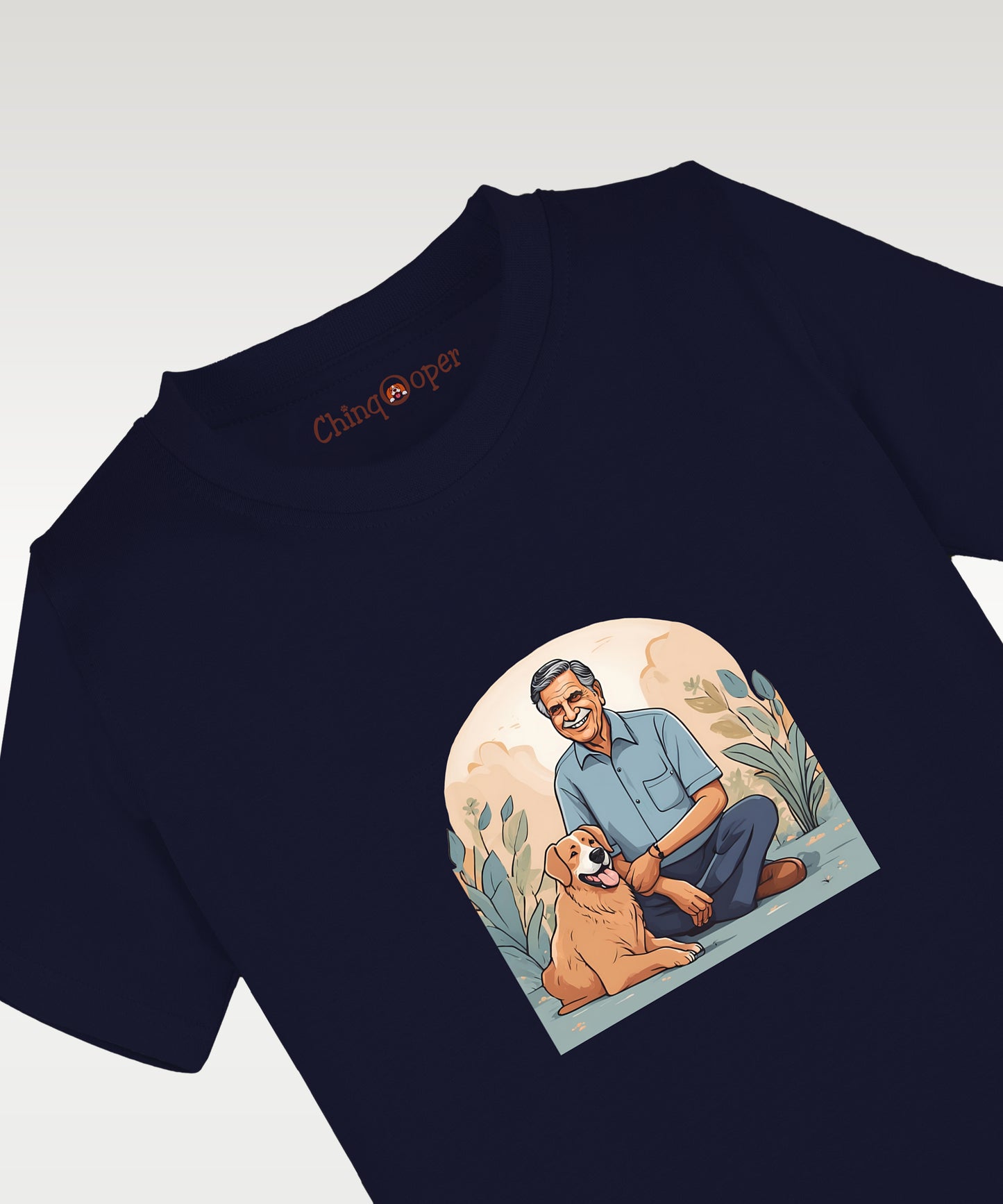 Ratan Tata Printed Kids T-Shirt- Navy