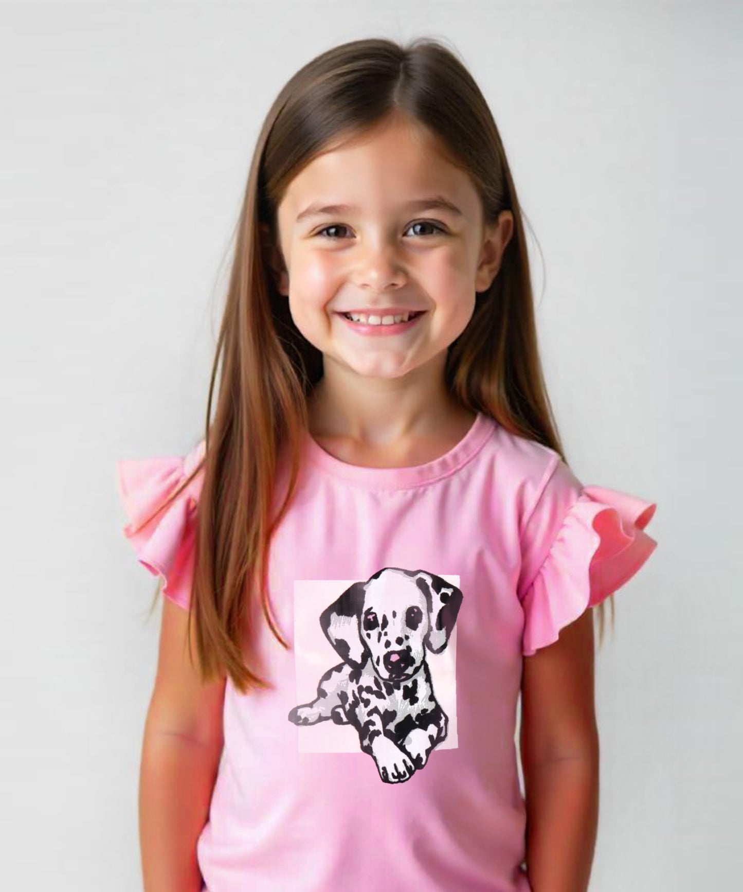 TWINNING KID AND DOG Flock Printed Set