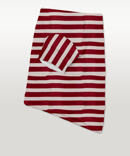 Striped T-shirt-Red