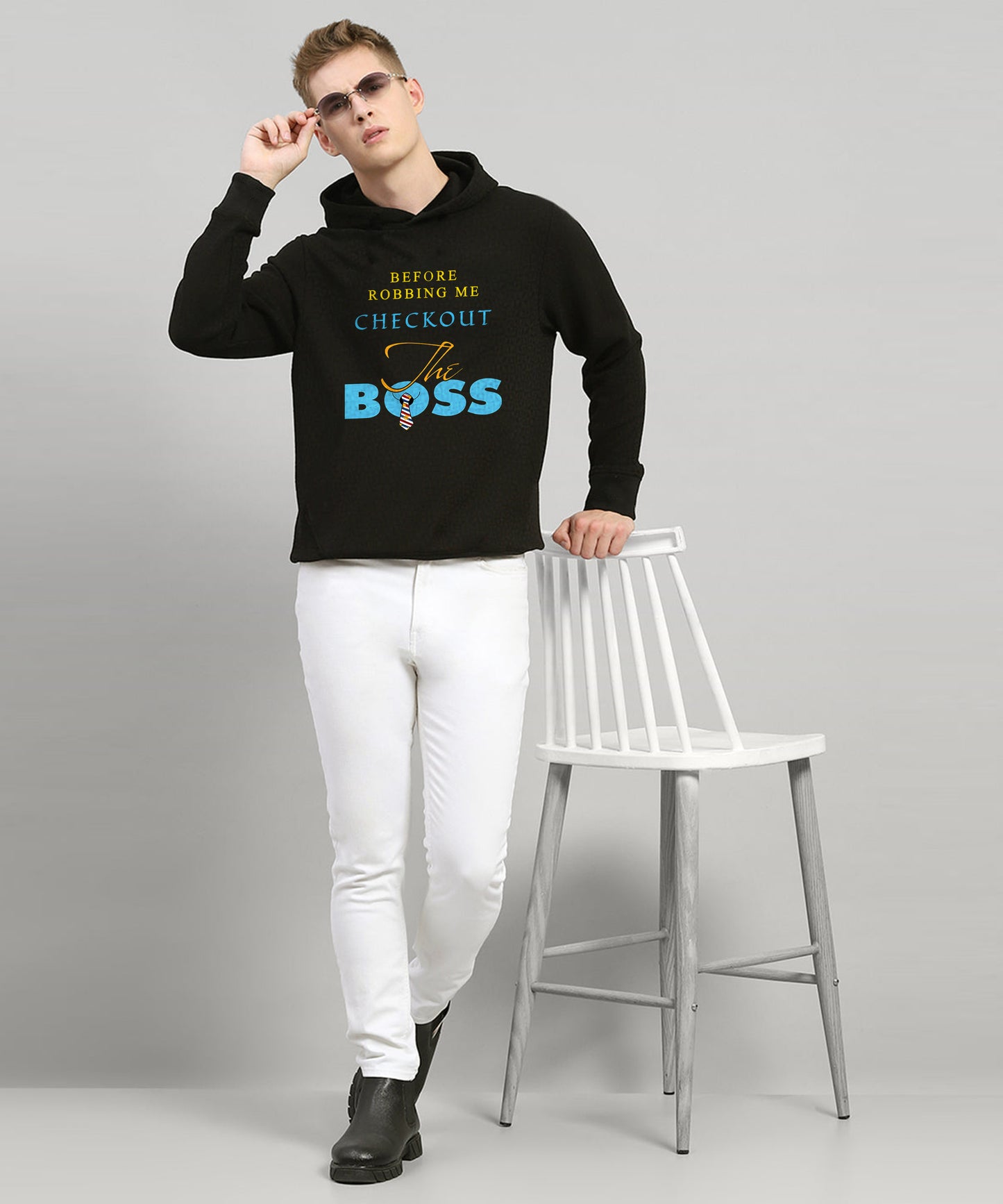 Mens Hoodie -Black