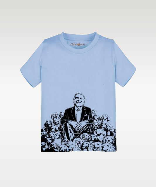Ratan Tata Printed Kids T-Shirt- BLUE
